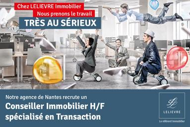 CONSEILLER IMMOBILIER H/F SPÉCIALISÉ EN TRANSACTION - NANTES (44)